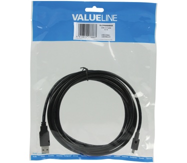 ValueLine 3m, USB 2.0, USB A - Micro B