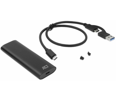 ACT USB-C M.2 NVMe / PCIe SSD Behuizing, tool-free