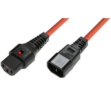ACT 230V aansluitkabel C13 lockable - C14 oranje Oranje
