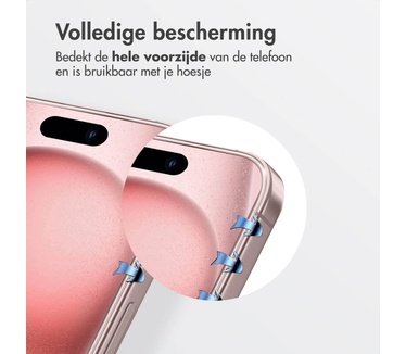 Accezz glas screenprotector met anti-dust applicator