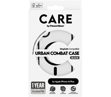 PanzerGlass CARE by PG UrbCom BLK MagS iPhone16 6.7 (Apple - iPhone 2024 6.7'') Transparant