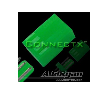 AC Ryan ACR-CB9055 3pin fan connector Female (UV-Groen)