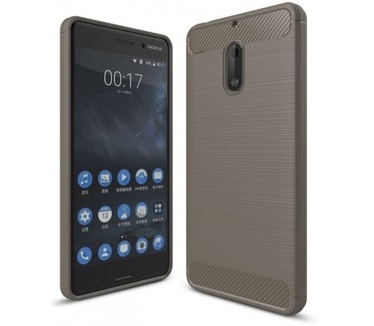 qMust Nokia 6 Rugged TPU Hoesje Grijs