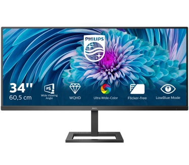 Philips E-line 345E2AE/00 Zwart