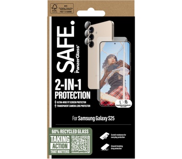 PanzerGlass SAFE. by PanzerGlass® 2-in-1 Bundle Samsung Galaxy S25