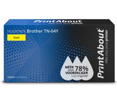 PrintAbout Huismerk Brother TN-04Y Toner Geel