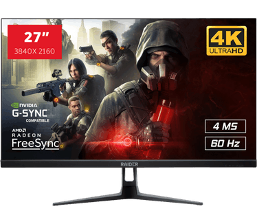 RAIDER 4K IPS Gaming Monitor - 27 inch Zwart