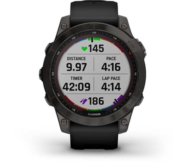 Garmin fēnix 7 Sapphire Solar Zwart (Zwart)