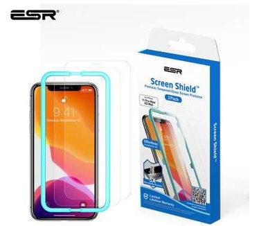 esr Screen Shield Tempered Glass Apple iPhone 11 Pro Max 2 Pack met Installatie Frame