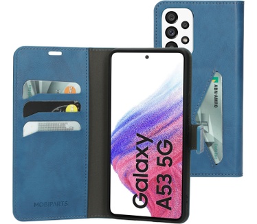 Mobiparts Classic Wallet Case Samsung Galaxy A53 (2022) Steel Blue