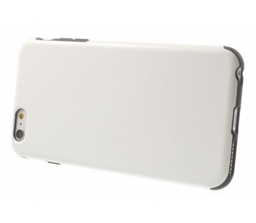 Kees Lederlook Gel Hoesje Apple iPhone 6 Plus - Wit