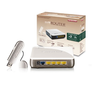Sitecom WL-582 Wireless 300N X2 router + USB-adapter