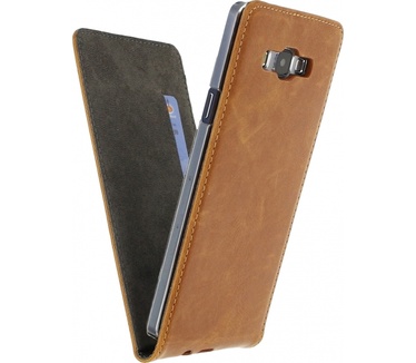Mobilize Magnet Flip Case / Cover voor Samsung Galaxy A7 - Bruin