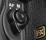 Nikon D600 af/mf-selectieknop 180px
