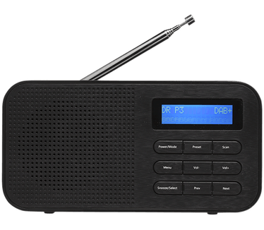 Denver DAB-42 Draagbaar Digitaal Zwart radio