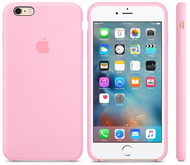 Apple iPhone 6 Plus Silicone Case (Licht Roze)