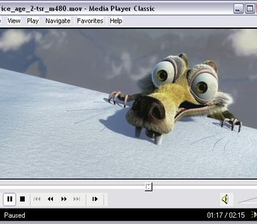 Ice Age 2 trailer in Media Player Classic