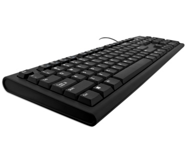 V7 USB/PS2 Wired Keyboard (Qwerty IT) Zwart