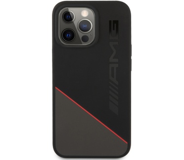 Mercedes-Benz Mercedes-AMG Silicone Two Tones iPhone 13 Pro Max 6.7" Zwart/Rood Rood