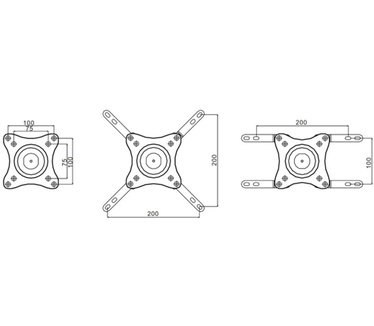 Multibrackets M VESA Flexarm 360 III Silver 75 100 200