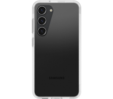 Otterbox OtterBox React-hoesje voor Galaxy S23, schokbestendig, valbestendig, ultradun, beschermende, getest volgens militaire standaard, Antimicrobieel, Clear (Galaxy S23) Transparant