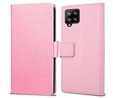 qMust Samsung Galaxy A42 Wallet Hoesje Roze