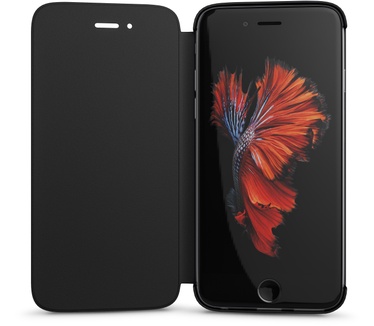 BeHello iPhone 6 / 6S ClearTouch Book Case Black