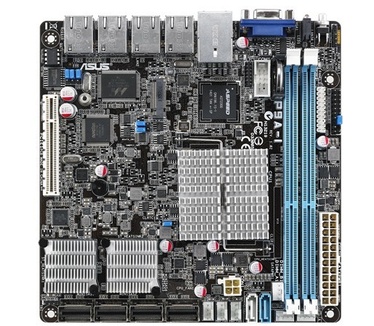 Asus P9A-I/C2550/SAS/4L - Moederbord - mini ITX - Intel Atom C2550 -