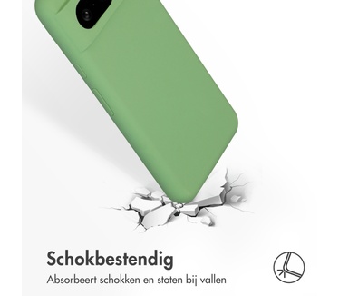 Accezz Liquid Silicone Backcover Google Pixel 8 - Groen