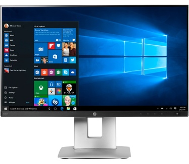 HP EliteDisplay E230t Zilver, Zwart