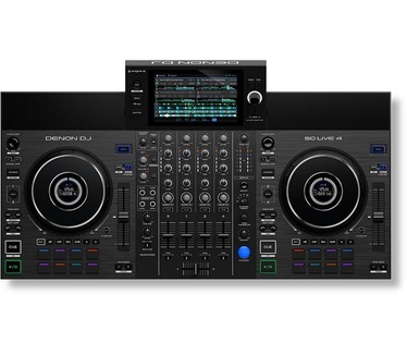 Denon DJ SC LIVE 4 stand-alone DJ-controller met Stems-scheiding op 4 decks, wifi, geïntegreerde luidsprekers, compatibel met Serato DJ en Virtual DJ