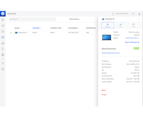 Unifi Dream Router - UnifiOS Network overview