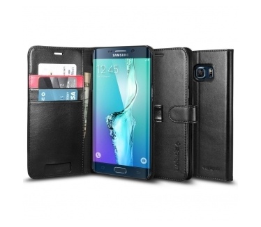 Spigen Wallet S Samsung Galaxy S6 edge Plus Case - SGP11707 - Black