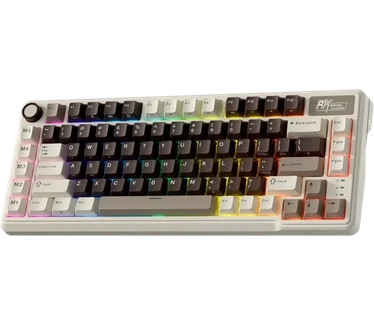Royal Kludge RK L75 Mocha Grey Gaming Keyboard Cream switch