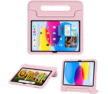Accezz Kidsproof Backcover met handvat iPad 10.9 (2022) - Lichtroze