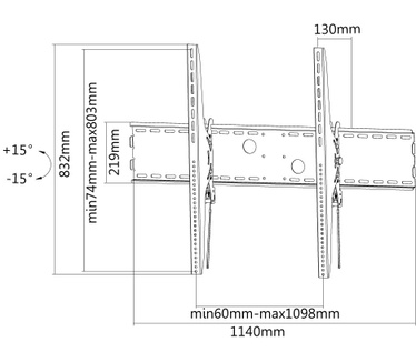 Newstar Flatscreen Wall Large Displays (tiltable)