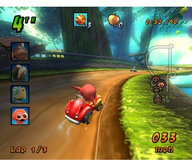 Cocoto Kart Racer + Wheel, Nintendo Wii