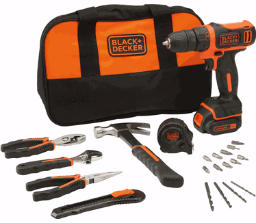 Black & Decker BDCDD12 + accessoires set