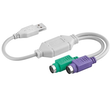 Alcasa USB A - 2 x PS/2