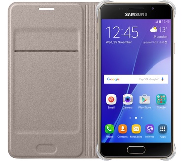Samsung Galaxy A3 (2016) Flip Wallet (Galaxy A3) Goud