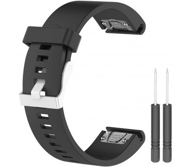 Just in Case Polsbandje Siliconen Garmin Fenix 5X Zwart