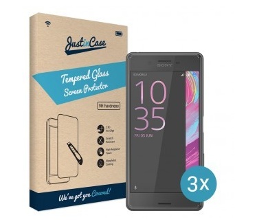 Just in Case Screen Protector Sony Xperia X Performance - 3 stuks - Crystal Clear