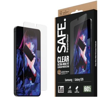 PanzerGlass SAFE. by PanzerGlass® Screen Protector Samsung Galaxy S26 | Ultra-Wide Fit w. EasyAligner