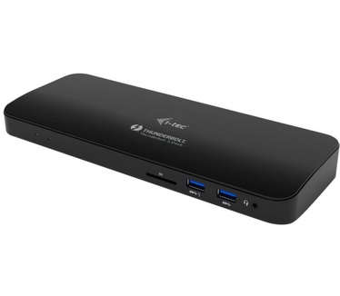 iTEC Thunderbolt 3 Dual 4K Docking Station + USB-C to DisplayPort Adapter + Power Delivery 85W