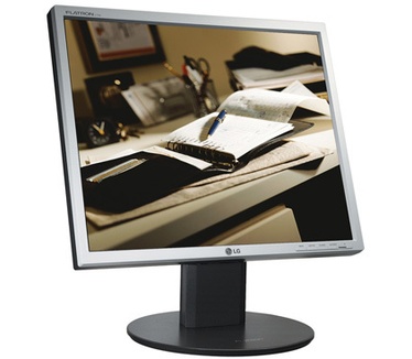 LG L1750SQ (17", 8ms, D-sub, Zilver/Zwart)