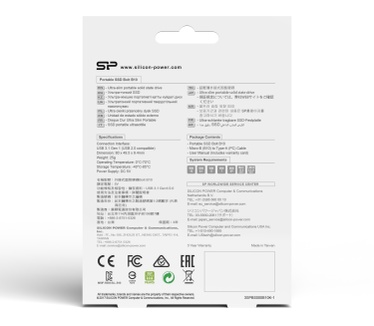 Silicon Power 512GB Bolt B10 Externe SSD, USB 3.1 Gen 1, max. 400MB/s R/W