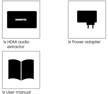 Marmitek Connect AE24 UHD 2.0 | 4K60 (4:4:4) audio extractor | ARC | HDMI audio only uitgang