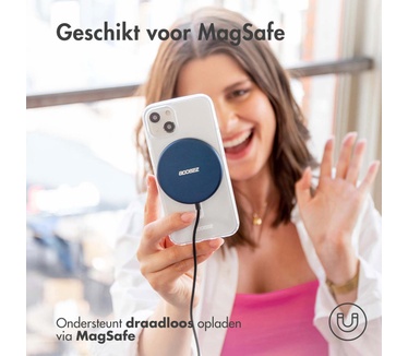 Accezz Clear Backcover met MagSafe iPhone 14 Plus - Transparant