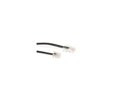 Advanced Cable Technology Modulaire telefonie kabel RJ-11 - RJ-45 zwart
