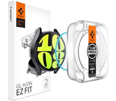 Spigen EZ FIT Gehard Glas Clear Screenprotector Samsung Galaxy Watch7 44mm 2-pack